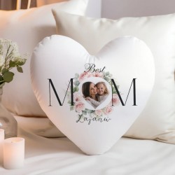 Μαξιλάρι Καρδιά – Best Mom με φωτογραφία