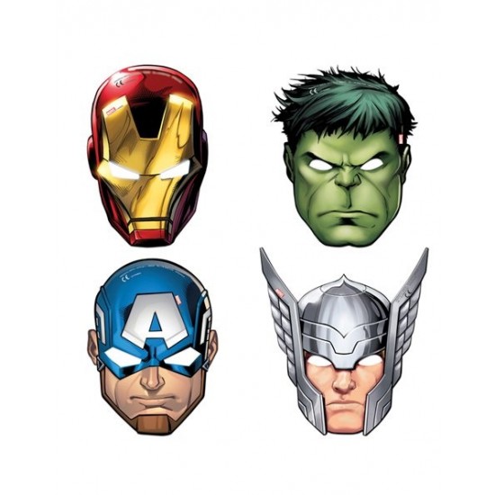 Μάσκες "Αvengers Mighty" (6 τεμάχια) Μάσκες "Αvengers Mighty" (6 τεμάχια)