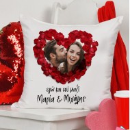 Μαξιλάρι Αγίου Βαλεντίνου με φωτογραφία