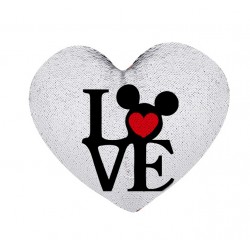 Μαξιλάρι Καρδιά με πούλιες – LOVE MICKEY