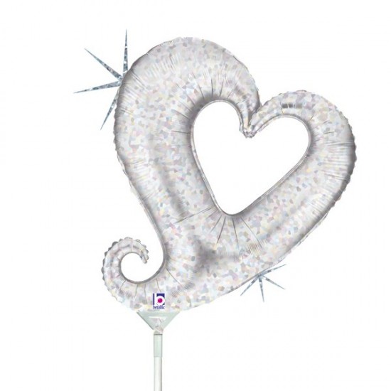 Μπαλόνι Foil 14” Mini Shape Ασημί Chain of Hearts Μπαλόνι Foil 14” Mini Shape Ασημί Chain of Hearts