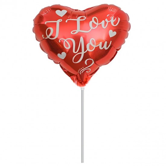 Μπαλόνι Foil 10” Mini Shape Κόκκινη Καρδιά I Love you Μπαλόνι Foil 10” Mini Shape Κόκκινη Καρδιά I Love you