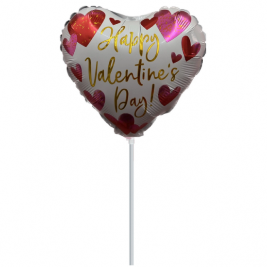 Μπαλόνι Foil 10” Mini Shape Λευκή Καρδιά Happy Valentine’s Day Μπαλόνι Foil 10” Mini Shape Λευκή Καρδιά Happy Valentine’s Day