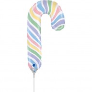 Μπαλόνι Foil 14″ Mini Shape Macaron Candy Cane