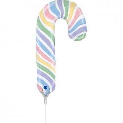 Μπαλόνι Foil 14″ Mini Shape Macaron Candy Cane