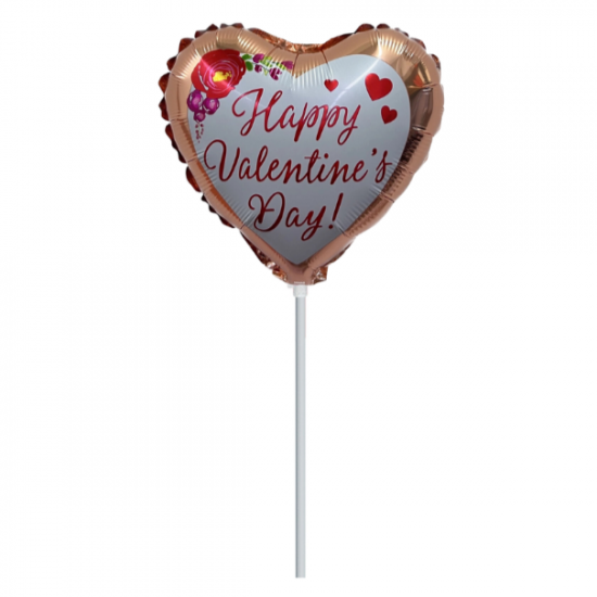 Μπαλόνι Foil 10” Mini Shape Rosegold Καρδιά Βαλεντίνου Μπαλόνι Foil 10” Mini Shape Rosegold Καρδιά Βαλεντίνου