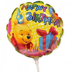 Μπαλόνι Foil 10″ Mini Shape Γενεθλίων Winnie the Pooh