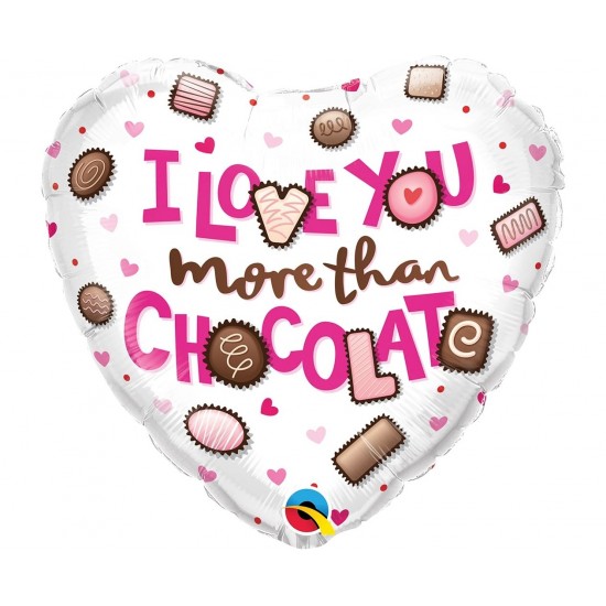 Μπαλόνι Foil 18" I Love You More Than Chocolate Μπαλόνι Foil 18" I Love You More Than Chocolate