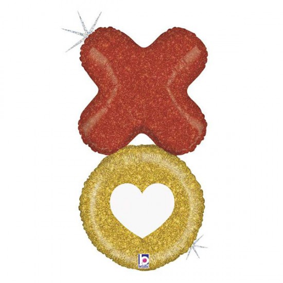 Μπαλόνι Foil 17” Αγάπης XO Με Γκλίτερ Μπαλόνι Foil 17” Αγάπης XO Με Γκλίτερ