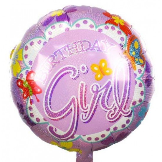 Μπαλόνι Foil 18″ Birthday Girl Πεταλούδες Μπαλόνι Foil 18″ Birthday Girl Πεταλούδες