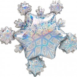 32″ Μπαλόνι Χιονονιφάδες holographic