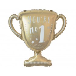 Μπαλόνι Foil Χρυσό Κύπελλο “You’re No 1”