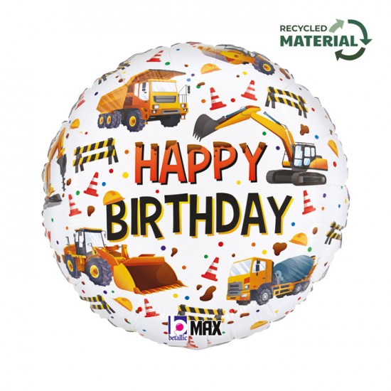 Μπαλόνι Foil 18” Construction Happy Birthday Μπαλόνι Foil 18” Construction Happy Birthday