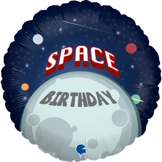 Μπαλόνι Foil 18″ Space Birthday Μπαλόνι Foil 18″ Space Birthday