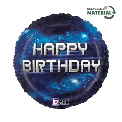 Μπαλόνι Foil 18′ Γαλαξίας Happy Birthday 