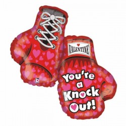 Μπαλόνι Foil 36” Γάντια Μποξ ‘Υou’re a knockout’