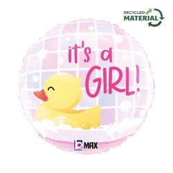 Μπαλόνι γέννησης Παπάκι It’s a Girl 18″