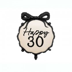 26″ Μπαλόνι Happy 30 Με Φιόγκο