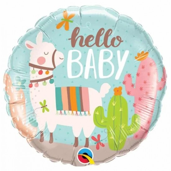 Μπαλόνι Foil Hello Baby Λάμα Μπαλόνι Foil Hello Baby Λάμα