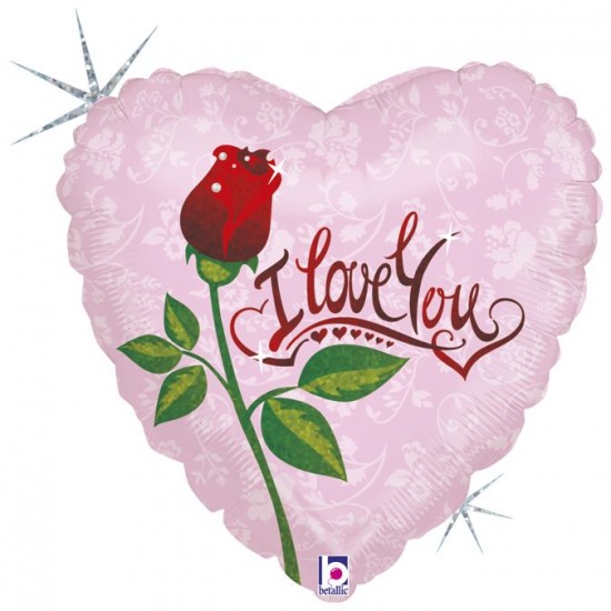 Μπαλόνι Foil 18” Καρδιά ‘I Love You’ Τριαντάφυλλο Μπαλόνι Foil 18” Καρδιά ‘I Love You’ Τριαντάφυλλο