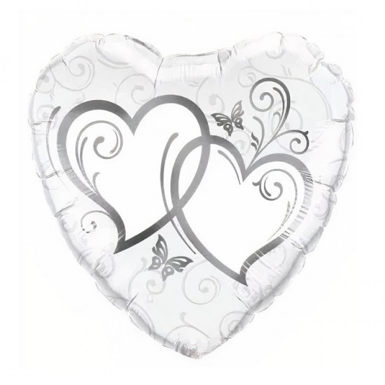 Μπαλόνι Foil 18″ Καρδιά Entwined Hearts Μπαλόνι Foil 18″ Καρδιά Entwined Hearts