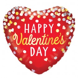 Μπαλόνι Foil 18″ Καρδιά Happy Valentine’s Day