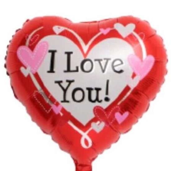 Μπαλόνι Foil 18″ Καρδιά Heart patch Μπαλόνι Foil 18″ Καρδιά Heart patch