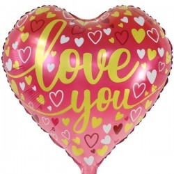 Μπαλόνι Foil 18″ Καρδιά Love You Όμπρε