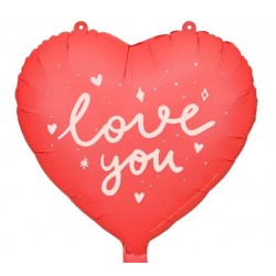 Μπαλόνι Foil 18″ Καρδιά Love You Sparkle