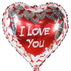Μπαλόνι Foil 18″ Καρδιά Silver Love