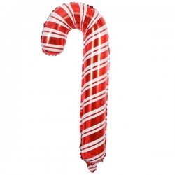 Μπαλόνι Foil 33″ Κόκκινο 'Ασπρο Candy Cane