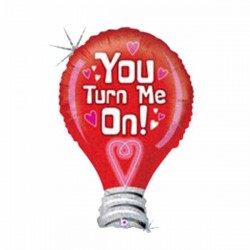 Μπαλόνι Foil 35” Λάμπα ‘You Turn me On’