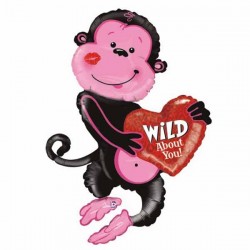 Μπαλόνι Foil 46” Μαϊμού ‘Wild about You’