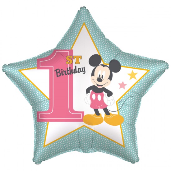 Μπαλόνι Foil 17″ Mickey 1st Birthday Μπαλόνι Foil 17″ Mickey 1st Birthday