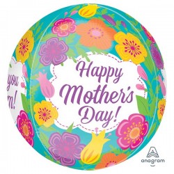 Μπαλόνι Orbz Happy Mother’s Day Τροπικά Λουλούδια 40εκ.