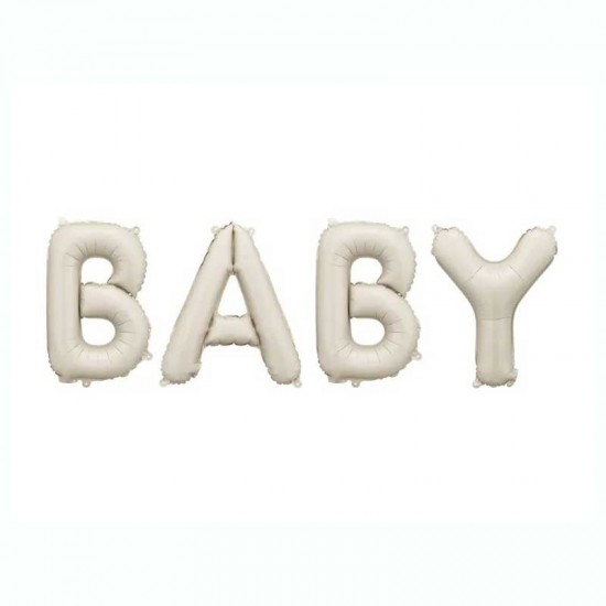 Μπαλόνι Foil 55″ φράση ‘Baby’ – Μπεζ