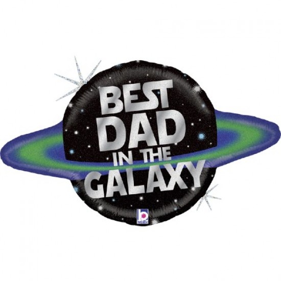 Μπαλόνι Foil Πλανήτης “Best Dad in the Galaxy” Μπαλόνι Foil Πλανήτης “Best Dad in the Galaxy”