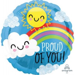Μπαλόνι Foil 18″ Proud of You Ήλιος και Συννεφάκι