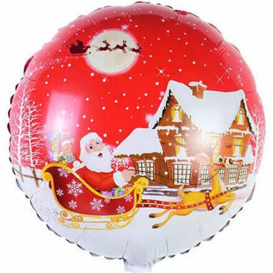Μπαλόνι Foil 18″ Το Χωριό Του Άι Βασίλη Μπαλόνι Foil 18″ Το Χωριό Του Άι Βασίλη
