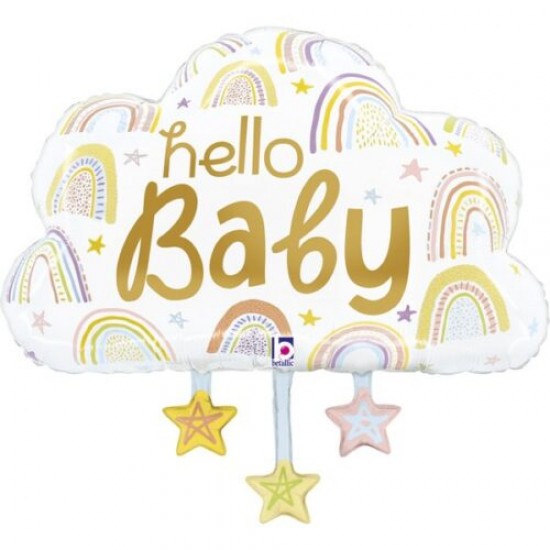 Μπαλόνι Foil 28” Συννεφάκι Hello Baby Μπαλόνι Foil 28” Συννεφάκι Hello Baby