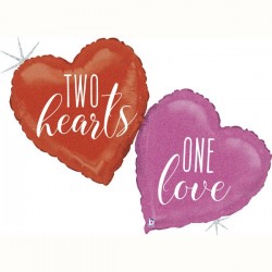 Μπαλόνι Foil 41” Two Hearts One Love