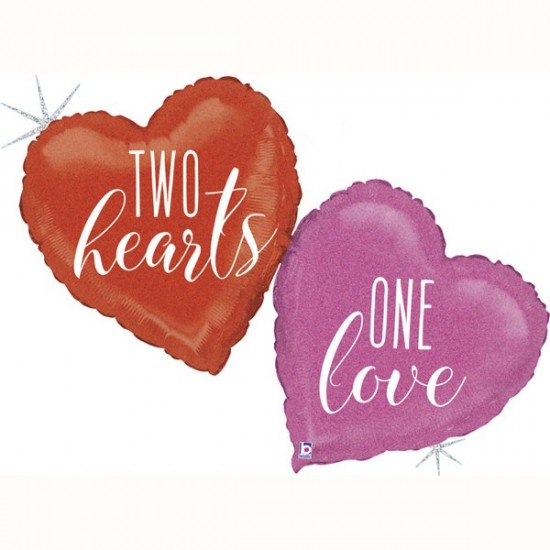 Μπαλόνι Foil 41” Two Hearts One Love Μπαλόνι Foil 41” Two Hearts One Love