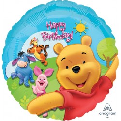 Μπαλόνι Foil 18″ Γενεθλίων Winnie the Pooh and Friends