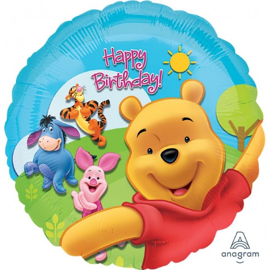 Μπαλόνι Foil 18″ Γενεθλίων Winnie the Pooh and Friends