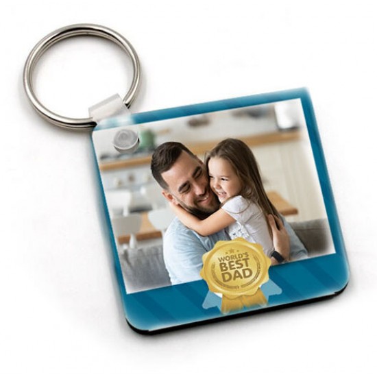 Μπρελόκ Best Dad με φωτογραφία Μπρελόκ Best Dad με φωτογραφία