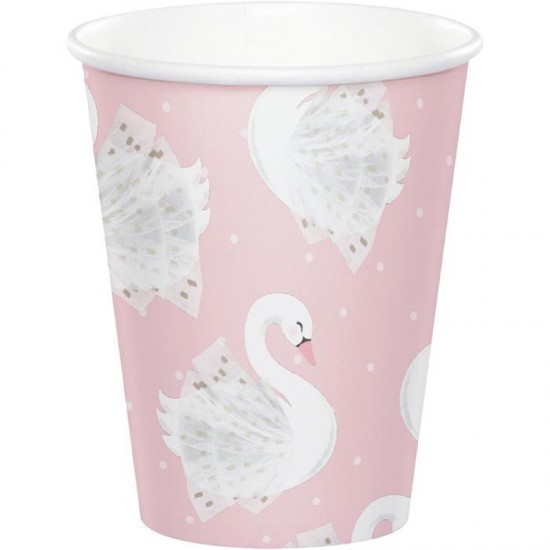 Ποτήρια "Stylish Swan" Creative Converting (8 τεμάχια)