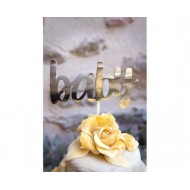 Διακοσμητικό Τούρτας Χρυσό Baby Cake Topper