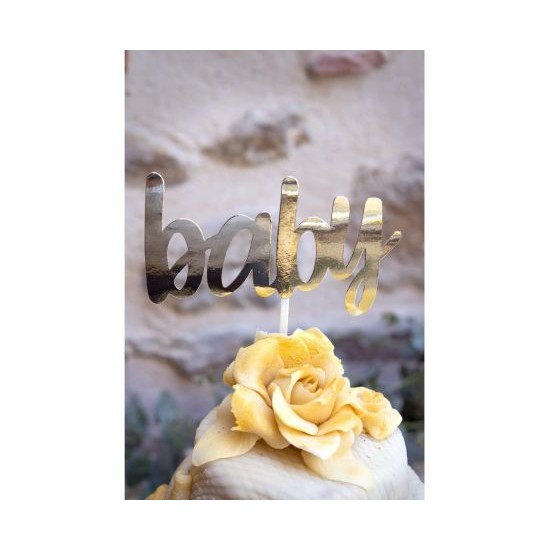 Διακοσμητικό Τούρτας Χρυσό Baby Cake Topper Διακοσμητικό Τούρτας Χρυσό Baby Cake Topper