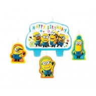 Κεράκια Minions New 4τεμ