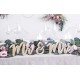 Ξύλινο διακοσμητικό τραπεζιού Χρυσό Mr & Mrs Ξύλινο διακοσμητικό τραπεζιού Χρυσό Mr & Mrs
